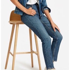 Everlane high rise straight jean